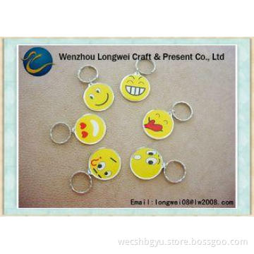 Novelty Cartoon Character Acrylic Keychain With Digital Pho